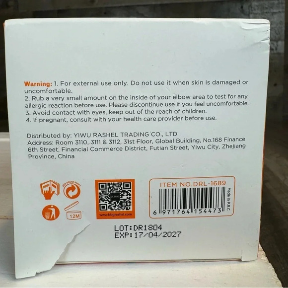 Dr. Rashel Vitamin C Brightening & Moisturizing Body Butter Cream • New in Box! - Picture 5 of 5